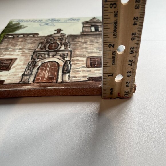 Mission San Jose Tile San Antonio Texas Vintage 6X6" Terra Cotta Pottery - Picture 7 of 7